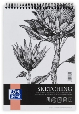 Bloc desen Oxford Sketching, A3 50 file, hartie 120g/mp, FSC, spira dubla, colectia Artistic